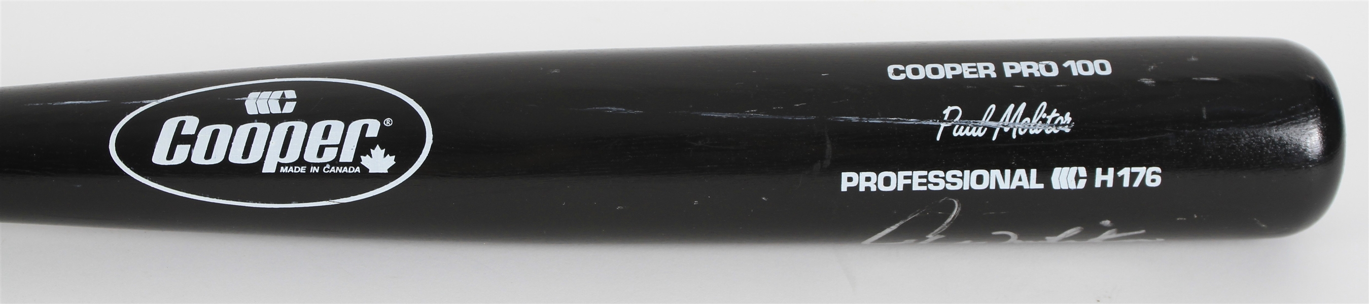 1990s Paul Molitor Milwaukee Brewers Signed Cooper Professional Model Bat (MEARS LOA/JSA)
