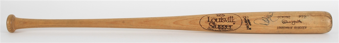 1980-83 Robin Yount Milwaukee Brewers Signed Louisville Slugger Professional Model Game Used Bat (MEARS A8/JSA)