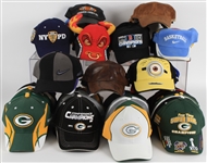Assorted Baseball Hats Including Green Bay Packers, NYPD and more (Lot of 75+)