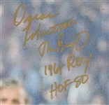 2000's Oscar Robertson Milwaukee Bucks Signed 16 x 20 Canvas (JSA)