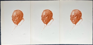 1990s Count Basie Band Leader 22" x 30" Lithographs - Lot of 3