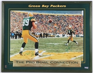 1995 Brett Favre Mark Chmura Green Bay Packers Signed 21" x 27" Framed The Pro Bowl Connection Photo (JSA)