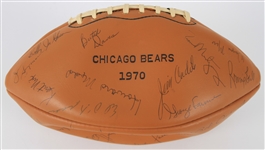 1970 Chicago Bears Team Signed Wilson Football w/ 43 Signatures Including Dick Butkus, Gale Sayers, Bobby Douglass & More (JSA)