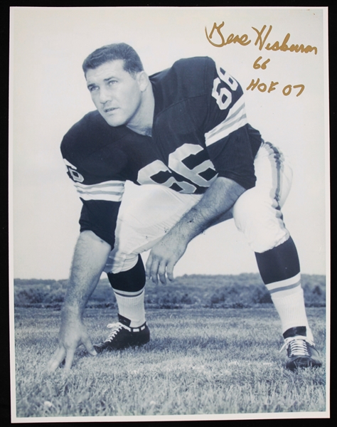 1995-2006 Gene Hickerson Cleveland Browns Signed 8x10 Photo (Bill Fleming Collection/Tracer Code)