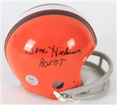 1995-2006 Gene Hickerson Cleveland Browns Signed Mini Helmet (Bill Fleming Collection/Tracer Code)