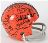 1995-2006 Cleveland Browns Multi Signed Mini Helmet (Bill Fleming Collection/Tracer Code)