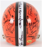 1995-2006 Cleveland Browns Multi Signed Mini Helmet (Bill Fleming Collection/Tracer Code)