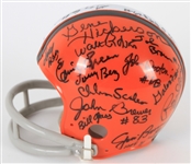 1995-2006 Cleveland Browns Multi Signed Mini Helmet (Bill Fleming Collection/Tracer Code)