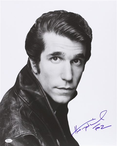 1974-1984 Henry Winkler Happy Days (facing right) Signed LE 16x20 Photo (JSA)