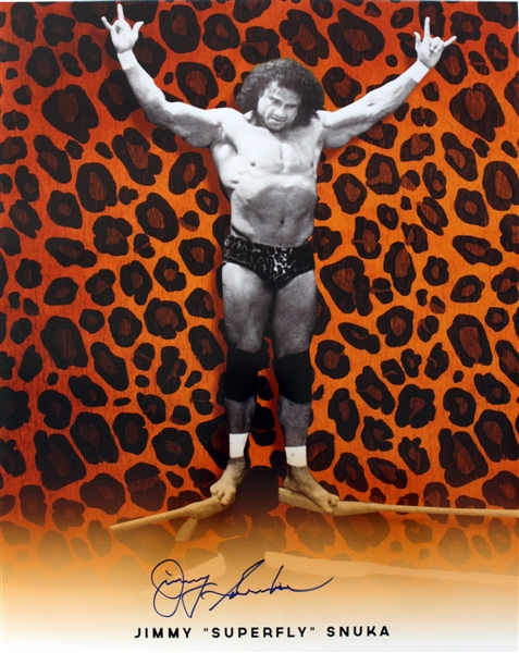 Jimmy ‘Superfly’ Snuka Wrestling Legend Signed LE 16x20 Color Photo (JSA)