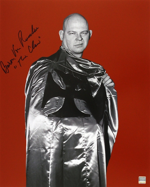 Baron Von Raschke AWA Wrestling Legend Signed LE 16x20 Color Photo (JSA)