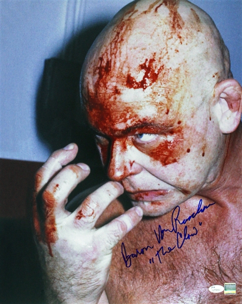 Baron Von Raschke AWA Wrestling Legend Signed LE 16x20 Color Photo (JSA)