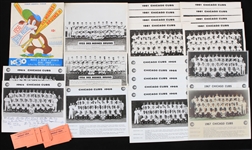 1955-1967 Chicago Cubs & Des Moines Bruins 8x10 Team Photos and more (Lot of 32)
