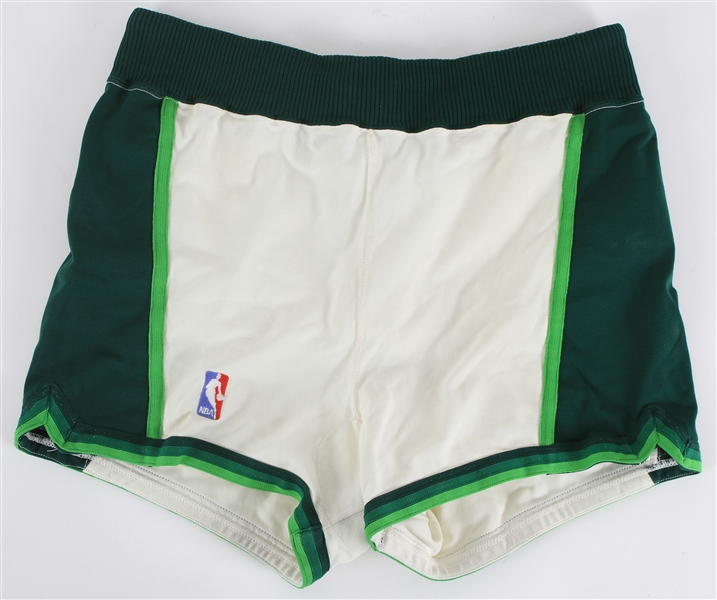 1986 Milwaukee Bucks Game Worn Home Uniform Shorts (MEARS LOA)