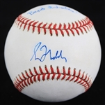 1995-99 Greg Maddux Atlanta Braves Signed ONL Coleman Baseball (JSA)