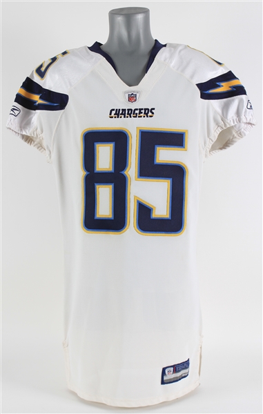 2011 Antonio Gates San Diego Chargers Road Jersey (MEARS A5)