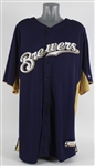 2010s Milwaukee Brewers Team Issued Batting Practice Jersey (MEARS LOA)