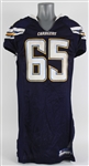 2010 (October 24) Louis Vasquez San Diego Chargers Game Worn Home Jersey (MEARS LOA/Team COA)
