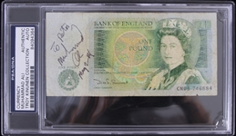 1984 Muhammad Ali Autographed British One Pound (PSA Slabbed) (Troy Kinunen Collection)