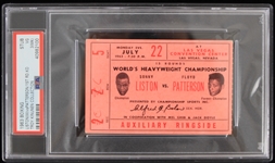 1963 Sonny Liston vs Floyd Patterson Ticket Stub (PSA Slabbed) (Troy Kinunen Collection)