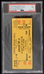 1972 Muhammad Ali vs Floyd Patterson Remote Viewing  Ticket (PSA Slabbed) (Troy Kinunen Collection)