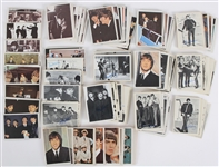 1960s The Beatles Topps Trading Cards - Lot of 280 w/ Color, Black & White, Diary and Hard Days Night
