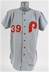 1970 Dick Selma Philadelphia Phillies Game Worn Road Jersey (MEARS A9.5)