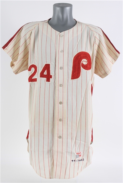 1970 Byron Browne Philadelphia Phillies Game Worn Home Jersey (MEARS LOA)