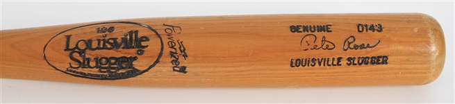 1984-85 Pete Rose Expos/Reds Signed Louisville Slugger Professional Model Bat (MEARS A5/*Full JSA Letter* & PSA/DNA)