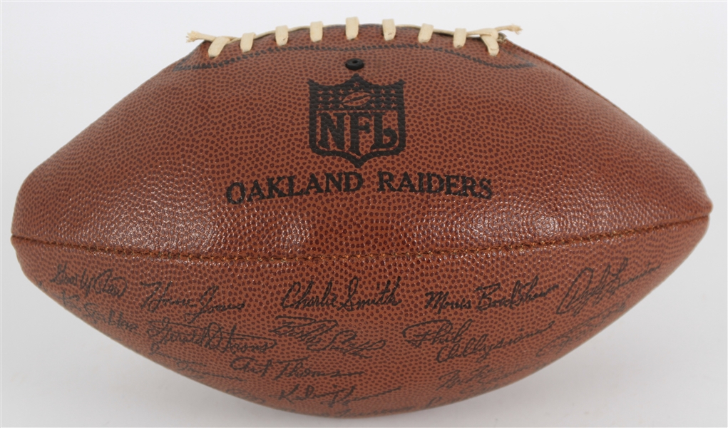1970s Oakland Raiders Facsimile Team Signed Football  