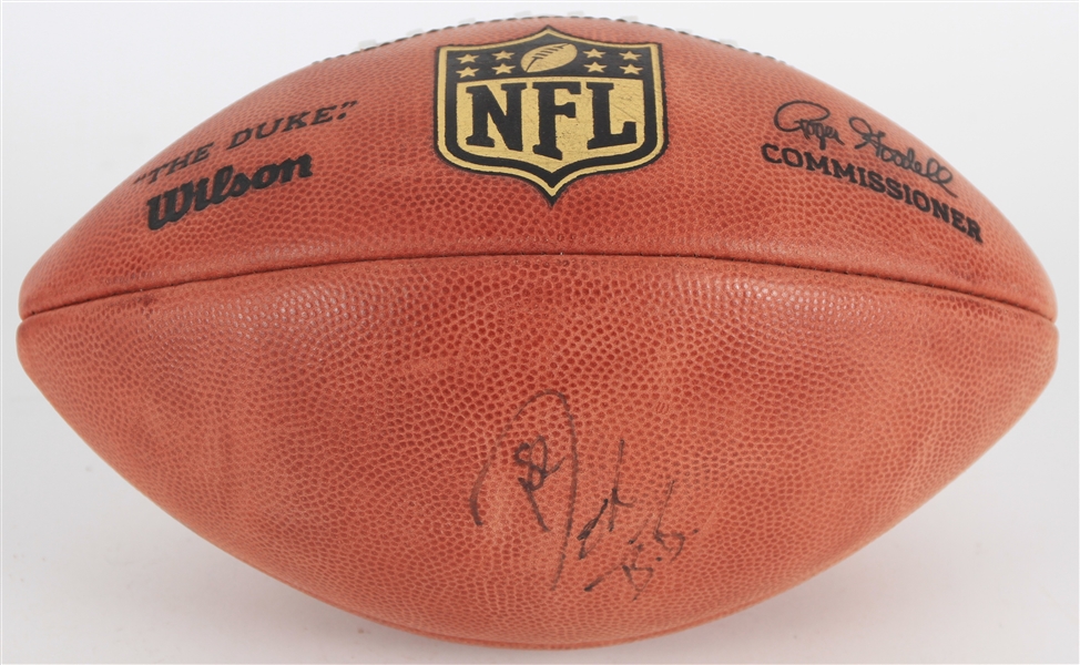 2010s Don Beebe Buffalo Bills Signed ONFL Goodell Football (JSA)