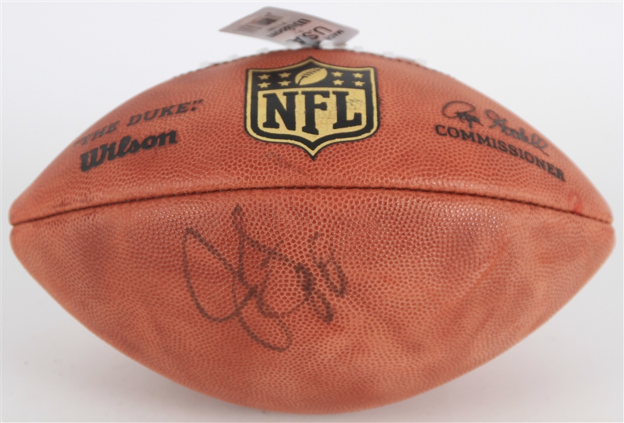 2008-13 Jermichael Finley Green Bay Packers Signed ONFL Goodell Football (JSA)