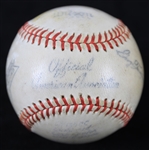 1935-44 Milwaukee Brewers Bortchert Field Official American Association George Troutman Game Used Baseball (MEARS LOA)