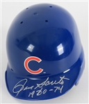 2002 Ron Santo Chicago Cubs Signed Mini Batting Helmet (JSA)