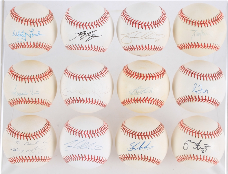 1990s-2000s Signed Baseball Collection - Lot of 14 w/ Whitey Ford, Greg Maddux, Brooks Robinson & More (JSA)