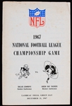1967 (December 31) Green Bay Packers Dallas Cowboys Lambeau Field Ice Bowl NFL Championship Game Program