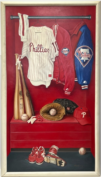 Philadelphia Phillies 26x47 Locker Room Painting 