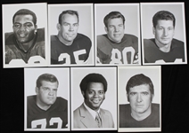 1964 Cleveland Browns 5" x 7.25" Original Player Photos Used for Program - Lot of 7 w/ Jim Brown & More