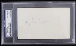 1969-1977 O.J. Simpson Buffalo Bills Signed Index Card (PSA/DNA Slabbed)