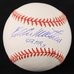 1994-1999 Milwaukee Braves Eddie Mathews Signed Baseball *JSA* w/ 512 hrs inscription