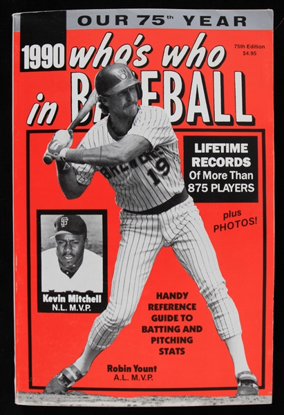 1990 Whos Who in Baseball Guidebook