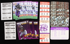 1978-1994 Northwestern and Wildcat Football Schedules w/ Northwestern vs Indiana Full Tickets (Lot of 35)