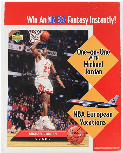 1992-93 McDonalds Michael Jordan Chicago Bulls Upper Deck 22"x28" Promotional  Broadside