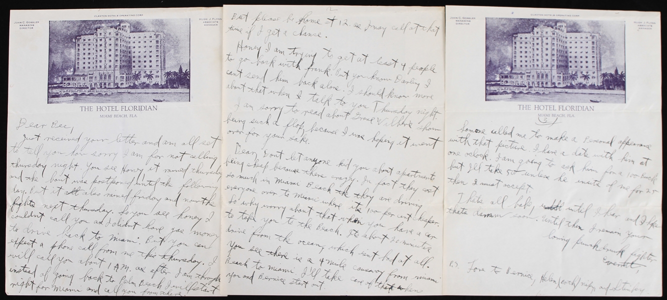 1930s Max Everitt Rosenbloom Hand Written Letter