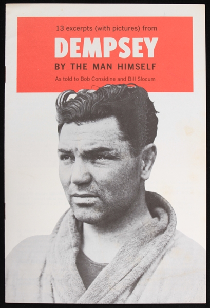1959 Jack Dempsey by The Man Himself 6x9 Booklet 