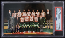 1980-1981 Sidney Moncrief Milwaukee Bucks Autographed Postcard (PSA Slabbed(