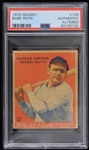 1933 Babe Ruth New York Yankees Goudey Trading Card No. 149 (PSA Slabbed)