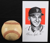 1949-51 Warren Spahn Boston Braves ONL Frick Game Used Baseball (MEARS LOA/Spahn Letter)