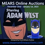 1966 Adam West Batman TV Opening Scene 12 Prototype Cowl Display (Designed by Chuck Williams Studios)