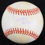 1993-94 George Gervin San Antonio Spurs "Iceman" Signed ONL White Baseball (JSA)